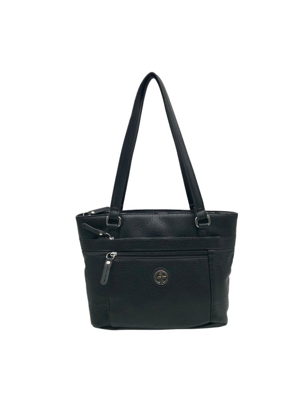 Giani Bernini Black Pebbled Tote Bag